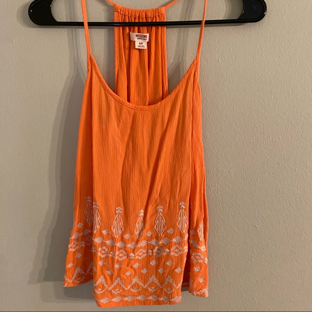 Tribal print stitch tank top